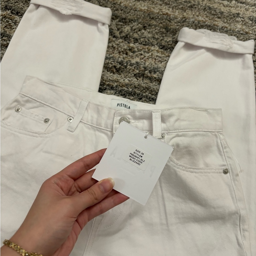 Pistola High Rise Jeans Sz 26 NWT | Pistola Presley High Rise Relaxed Roller NWT - Picture 10 of 14